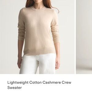 Quince Cotton Cashmere Crew Sweater
